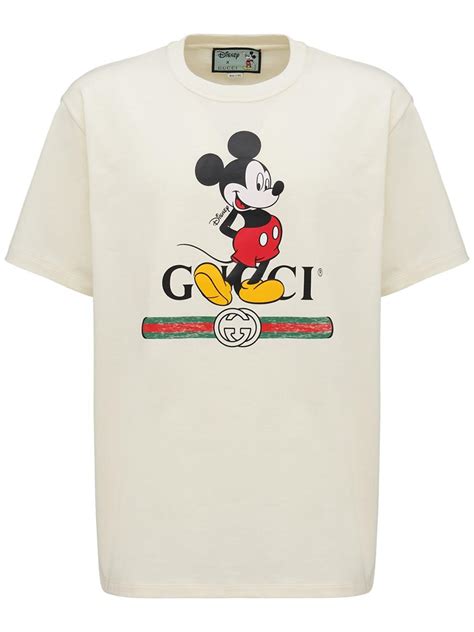 gucci mickey mouse t shirt mens|Mickey Mouse Gucci images.